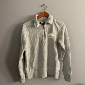 Roots quarter zip sweater